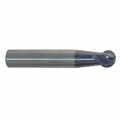 Sowa High Performance Cutting Tools 316 Dia x 316 Shank Regular Length Spherical Ball End Typhoon Red Series Carbide End Mill 153132